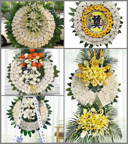 安徽池州市东至县青山乡中村村花圈速递